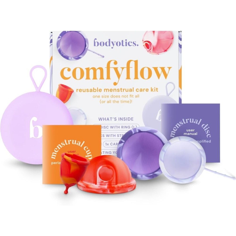 Comfyflow menstruationssæt. 5 stk og multi-use drev fra sagen