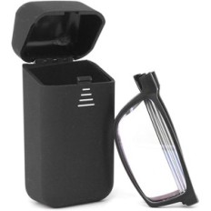 Zložljiva očala za branje Kokobin z modrim filtrom Black +1,5 Travel Case