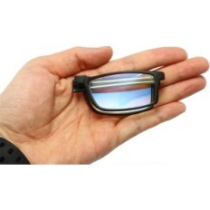 Sklopite naočale za čitanje Kokobina s Black Light Filter Black +1,5 Putni slučaj