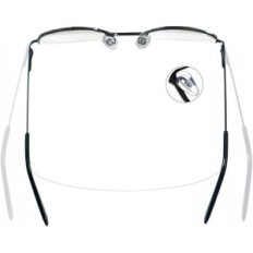 Occhiali da lettura Kokobin Crescent Metal +2.5 Black and Grey 2 paia