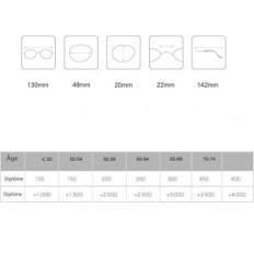 Reading glasses Kokobin crescent metal +2.5 black and gray 2 pairs