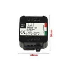 Kasutatud TRIC AC 220V 200W DALCNET DAC-230-1CH-faasi Dimmer mälu ja nupud N.O.