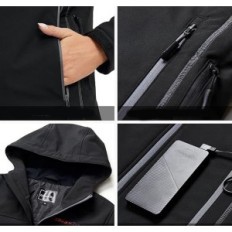 Beheizte Jacke wasserdicht und winddichtes Conqueco XL für die Arbeit und jeden Tag