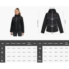 Beheizte Jacke wasserdicht und winddichtes Conqueco XL für die Arbeit und jeden Tag