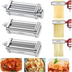 Przystawki COFUN do makaronu KitchenAid: wałkownica spaghetti fettuccine