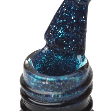 OCHO NAILS Hibridni lak za nokte Glitter G15 – 5 g — detaljni prikaz površine