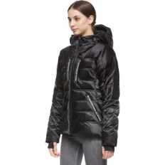Jacket Lady καπιτονία κάτω από κουκούλα Orolay σύντομη γυαλιστερό L