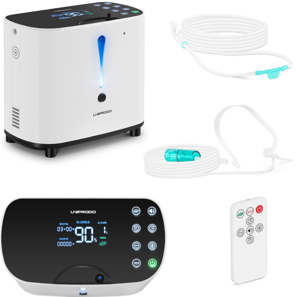 Hapniku kontsentraator LED Uniprodo 1-6L 28-90%