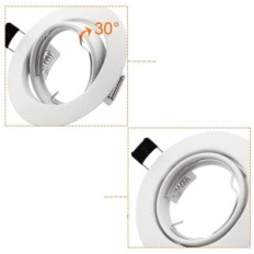 LED allesgute GU10 inlet headlights 30 pcs. For matte built-in white