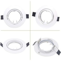 Reflektory wpustowe LED Allesgute GU10 30 szt. do wbudowania matowe białe