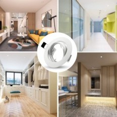 LED ALESGUTE GU10 Vstupní světlomety 30 ks. Pro matný vestavěný bílý