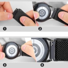 Samsung / Amalated / Xiaomi / Huawei Watch / Xiaomi / Huawei Elastic con fissaggio rapido 22mm