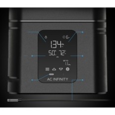 Levegőpárologtató 15L-es üzemek számára, pontos AC infinity T7 AC- CFT7 szabályozással