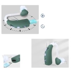 Skaitmeniniai ausinės, pakraunamos vyresnio amžiaus žmonėms Britzgo VHP-1301 40H oranžinė