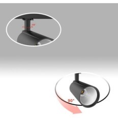 30w 3-φάση 3-φάση προβολέας σιδηροτροχιάς 4000K λευκό ουδέτερο μαύρο