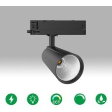 Reflektor szynowy LED 30W 3-fazowy 4000K biały neutralny czarny