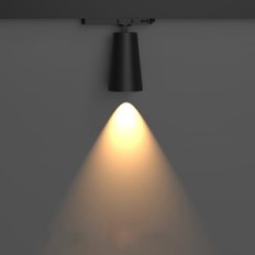 30W 3-phase 3-phase rail headlight 4000k white neutral black