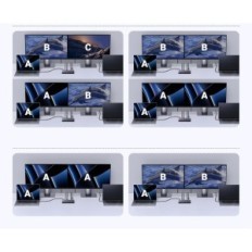 UŻYWANY/NIEKOMPLETNY Przełącznik USB-C KVM UGREEN CM732 2xPC 2xMonitory