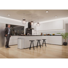 Cesta de lixo não contato automático com faixa de sensor de movimento 20 cm 70 l