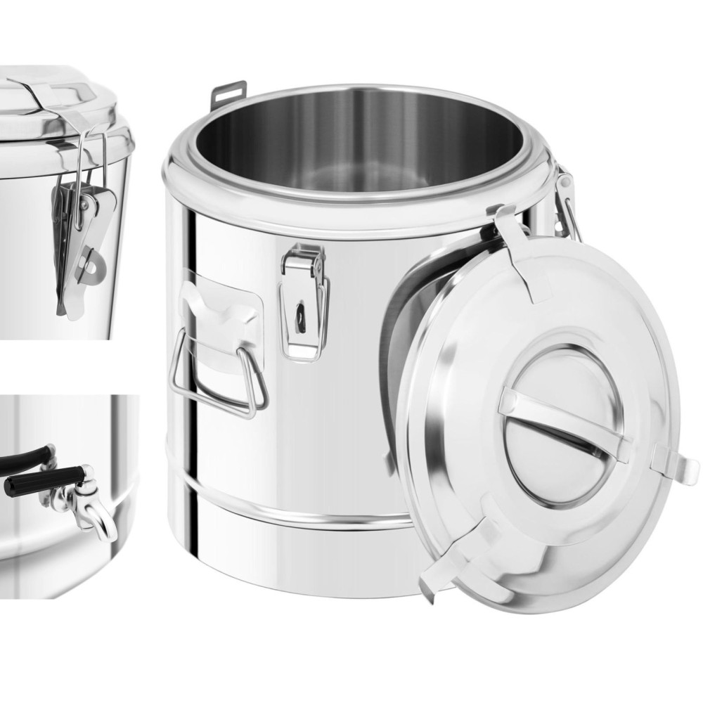 Termos de catering avec robinet pour le transport de boissons en acier 12L