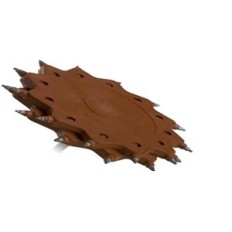 Disco rotativo duplo danificado para remover a colagem de ferrugem Tercoo