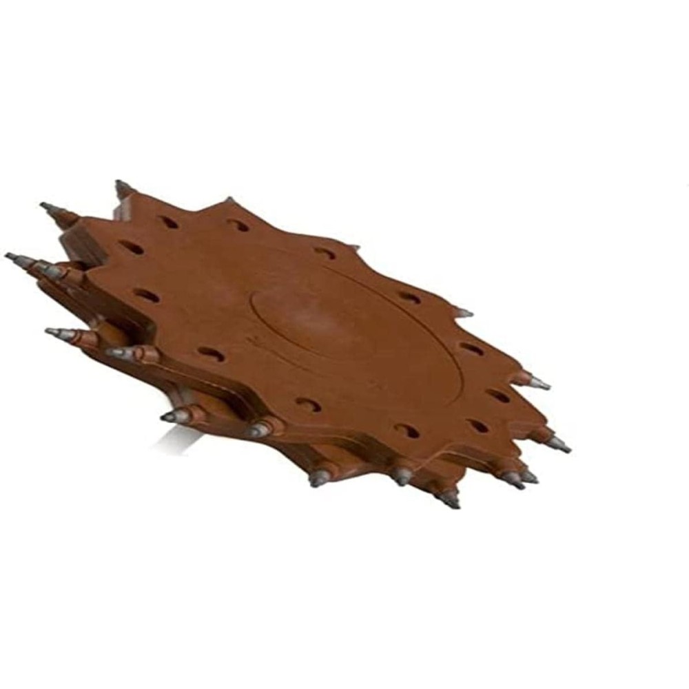 Double disque rotatif endommagé pour enlever la colle de rouille Tercoo