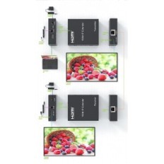 HDMI Extender XYKJOBC 150M PO IP CAT5E / 6 1080p TX + RX ONE till många