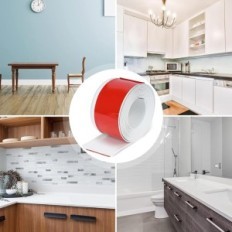 Selvklæbende strimmel 10cmx10m PVC elastisk