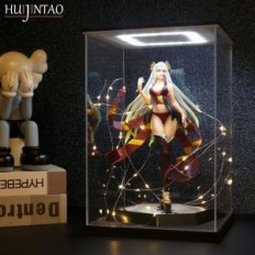 Használt eset plexi 25x25x40 cm 1: 18 akril önellátó modellek