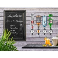 Lietots / bojāts alkohola dozators 4-pudelēs pudelēm. Optikas josla