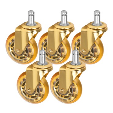Roll Speed Gold Press-on Rollen für Hocker, 5 Stück — zusammen gezeigt