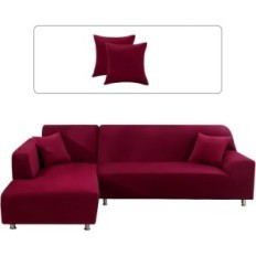 Ufullstendig deksel for L. Lydevo 3 + 4OS hjørnesofa. rødvin