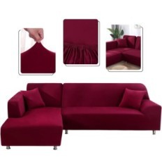 Cover incompleta per il divano ad angolo L. Lydevo 3 + 4D. vino rosso