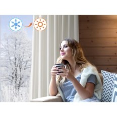 Tende di velluto miulee Blackout bianco 2 pezzi. Sui greggi 140x280 cm