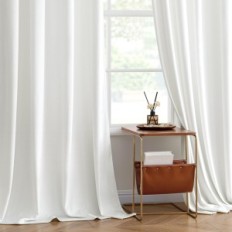 Miulee Samtvorhänge White Blackout 2 PCs. An den Herden 140x280 cm