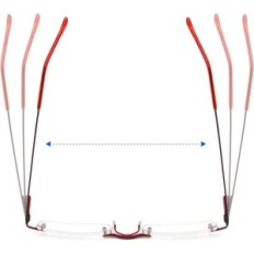 Lesebrille Kokobin-Düsen-Tasche + 3.0D rot 1-stück.