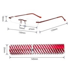 Leggendo occhiali da lettura Kokobin ugello Pocket + 3,0D rosso 1 pz.
