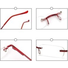 Reading glasses Kokobin nozzle pocket + 3.0d red 1 pc.