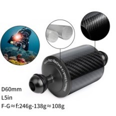 Brazos de carbono flotante para buceo 5 "D60mm 2pcs de exhibición de Letoncesto