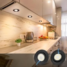 LED LED LED 6W 230V Cloksh C006 Black Warm 3000K 12 st.