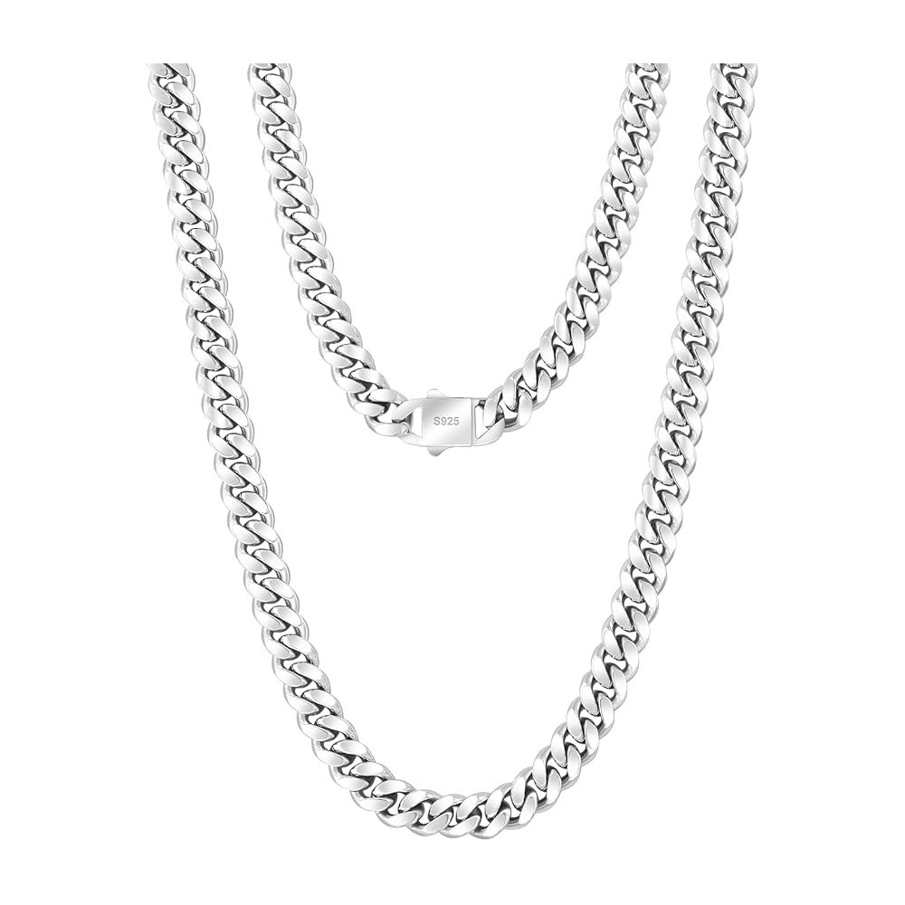 Men's chain KRKC & CO 8-14mm Stainless steel silver 925 55.9cm