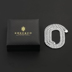 Moška veriga KRKC & CO 8-14mm iz nerjavečega jekla Silver 925 55.9cm