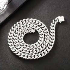 Men's chain KRKC & CO 8-14mm Stainless steel silver 925 55.9cm