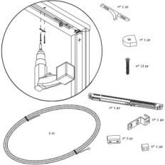 Used Self-removing set for sliding doors Porte Italiane