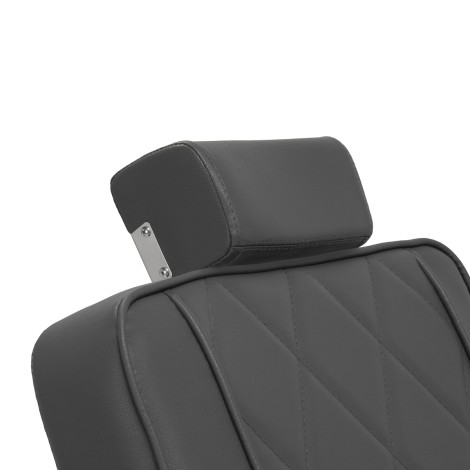 Cadeira de barbeiro Hair System BM88066 cinza — close-up da cabeça