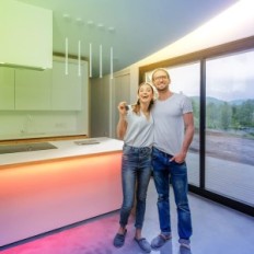 LED BTF-rasvjeta FCOB RGBCCT 5M 960 LED / M DC24V IP30 Višebojni