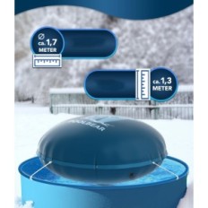 Vinterkudden för poolen poolbear 2x4 m xxl med reparationssats