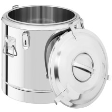 Catering thermos for transporting steel food 35L