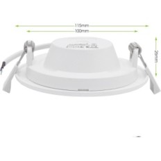 LED-strålkastare 6W iP44 3000K vit set 9 st.