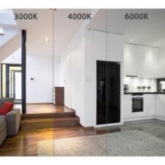 LED reflektor beállítható Lumare 6W IP44 3000K fehér készlet 9 db.